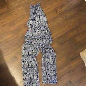 boho high neck jumpsuit